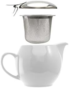 Zero Japan Bee House Round Teapot For One, 15 Oz - Ceramic Tea Pot with Stainless Steel Lid and Infuser, Diswasher and Microwave Safe Tea Pots (Sakura Pink)