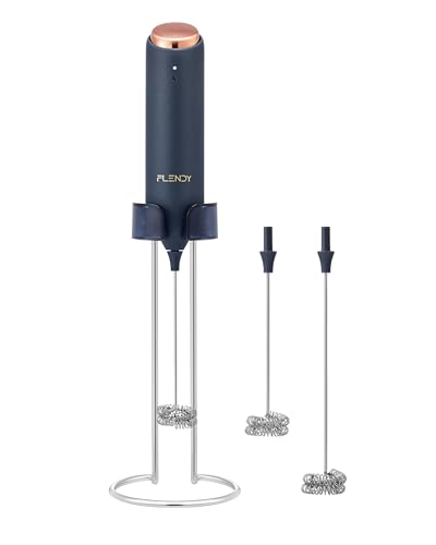 Rechargeable Milk Frother Handheld with Charging Stand