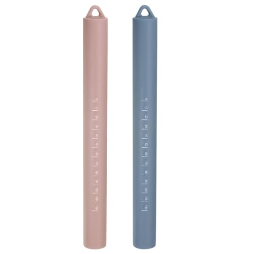 2pcs Silicone Rolling Pin 10" Stainless Silicone Surface Non (2 Count)