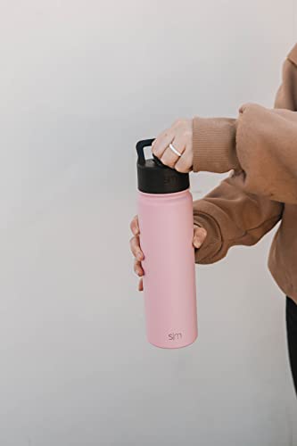 Insulated Water Bottle with Straw