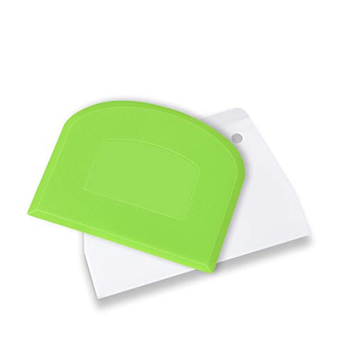 Plastic Cutting Bread Scraper Tool Pastry Knife Dough Cutter Bread Bow Bench Knife (2 Count)