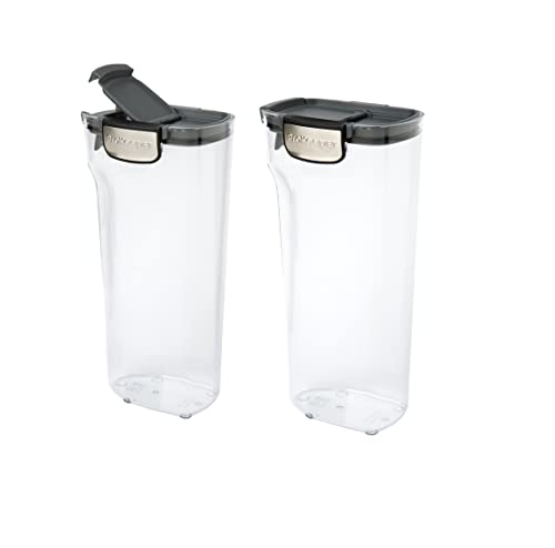 International ProKeeper+ Clear Plastic Airtight Food Baker's Kitchen Storage Organization Container Canister Set with Magnetic Accessories (2 Count)
