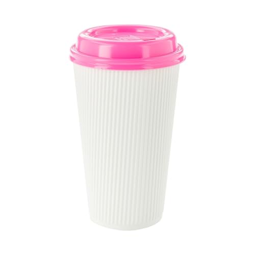 Coffee Cups 500 Pack of 16 oz Ripple Wall Insulated Coffee Cups Non (500 Count)