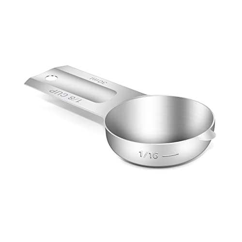1PCS 1/8CUP(30ml, 1oz) Measuring Cup, 18/8 Stainless Steel Measure Scoop
