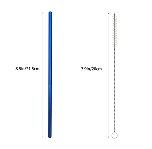10 Pcs Stainless Steel Straws (10 Count)