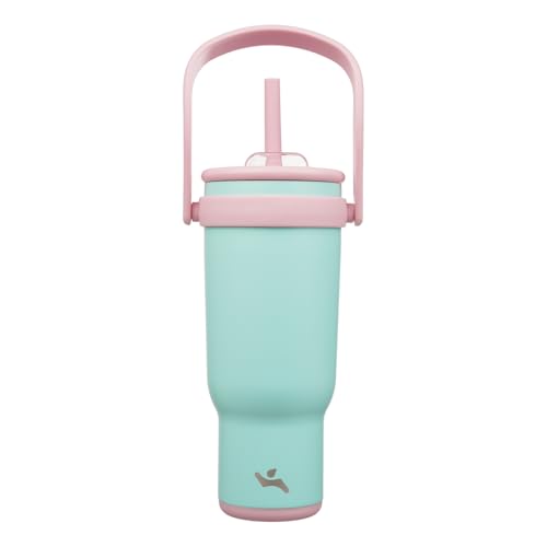 40 oz Tumbler with Handle and Straw