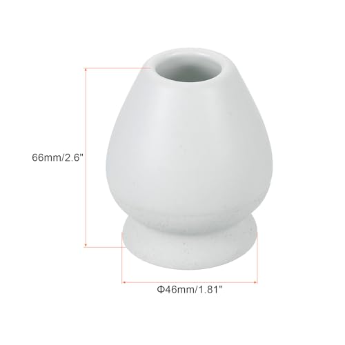 Ceramic Chasen Stand 66mm Matcha Whisk Holder White