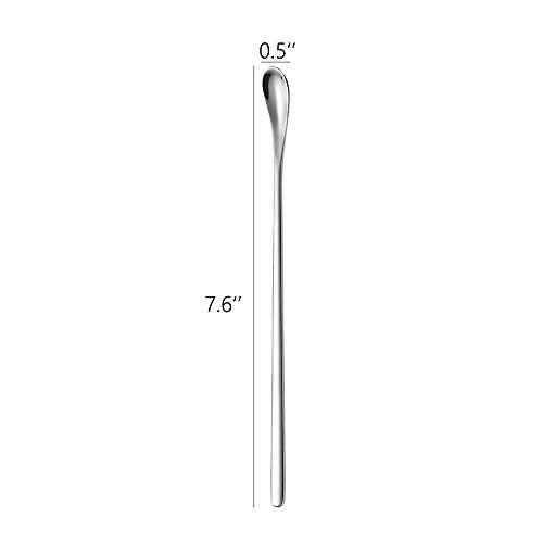 Stainless Steel Coffee Stirring Spoon Beverage Cocktail Stirrers Stir Cocktail Drink Mixing Swizzle Stick (4 Count)