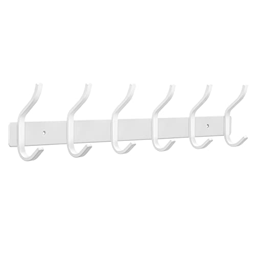 17 Inch Coat Rack Wall Mount with 6 Hooks