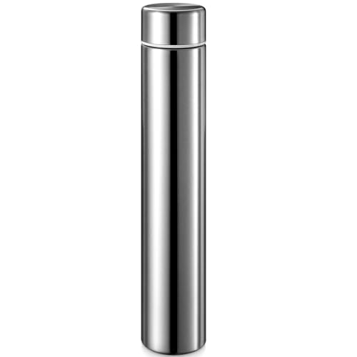 1 Pack Silver Slim Stainless Steel Water Bottle 8.8 oz
