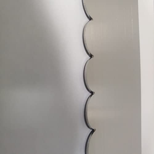 Stainless Steel 9 Inch Tall Narrow Scallop Cake Scraper Cake Decorating Comb