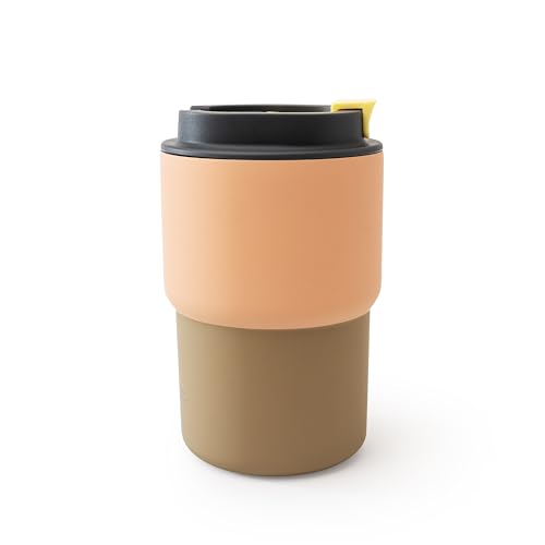 Ultimate Stainless Steel Ceramic Inner Coating Coffee Mug with Double Walled Copper Lining Insulation (12 Count)