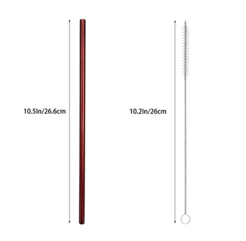 10 Pcs Stainless Steel Straws