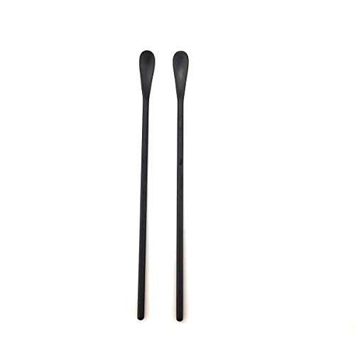Matte Long Handle Spoon Cocktail Mixing Stirring Spoons Iced Tea Coffee Spoons with 8.6 inch Long Handle Brushed SUS304 Stainless Steel (3 Count)
