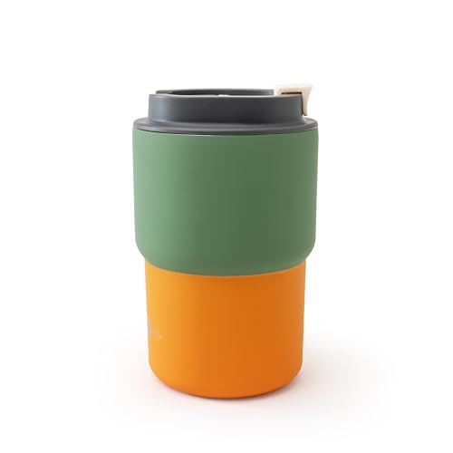 Ultimate Stainless Steel Ceramic Inner Coating Coffee Mug with Double Walled Copper Lining Insulation (12 Count)