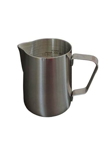 12 Oz Etched Milk Frothing Pitcher Latte Art Espresso Stainless