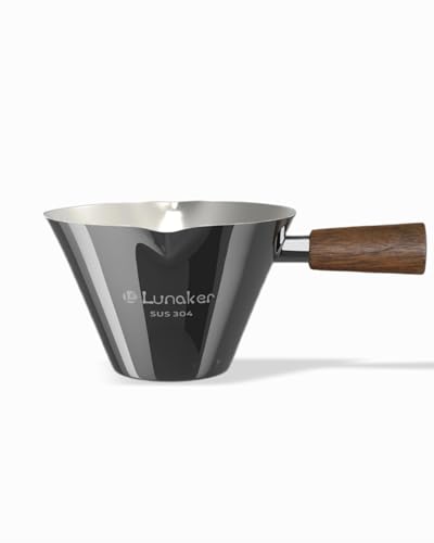 4oz Metal Espresso Shot Cups with Wooden Handle