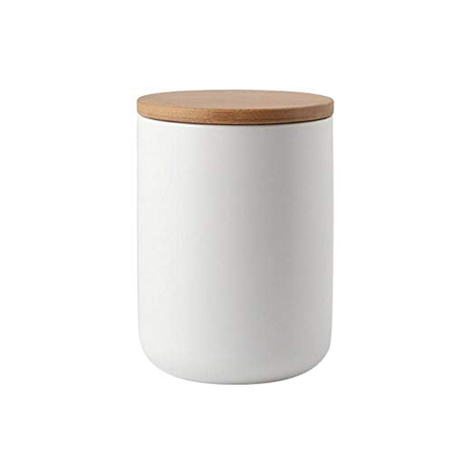 Food Storage Jar Ceramic Canisters With Airtight Seal Lid 27oz
