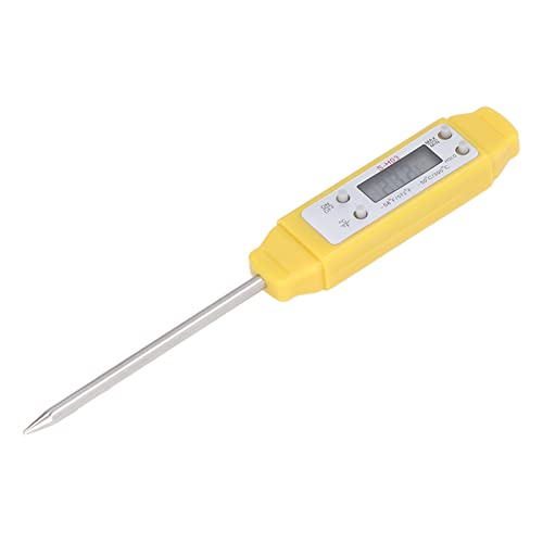 Digital Food Thermometer Automatic Calibration Pen High Accuracy Electronic Pocket Thermometer Yellow Home and Family Appliance and Decor