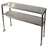 Stainless Steel Adjustable Double Overshelf for Work Table 18 x 48