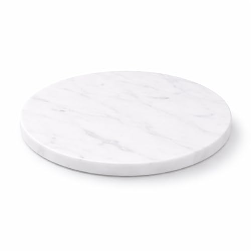 8 Inch Round Marble Cheese Board with Non