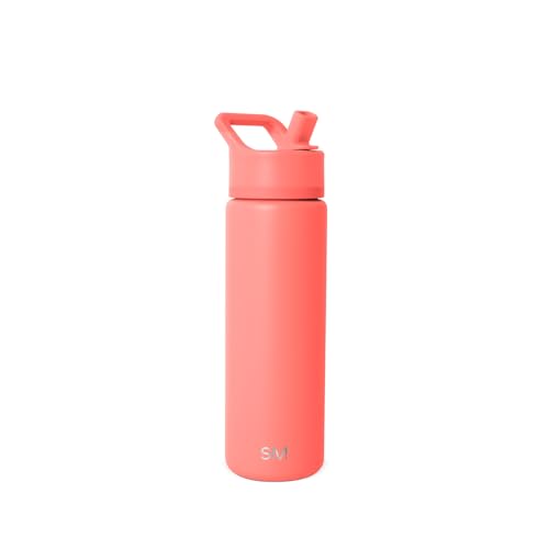 Insulated Water Bottle with Straw