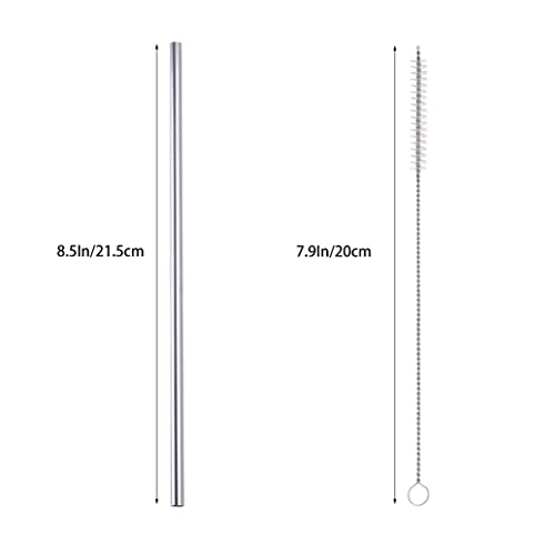 10 Pcs Stainless Steel Straws