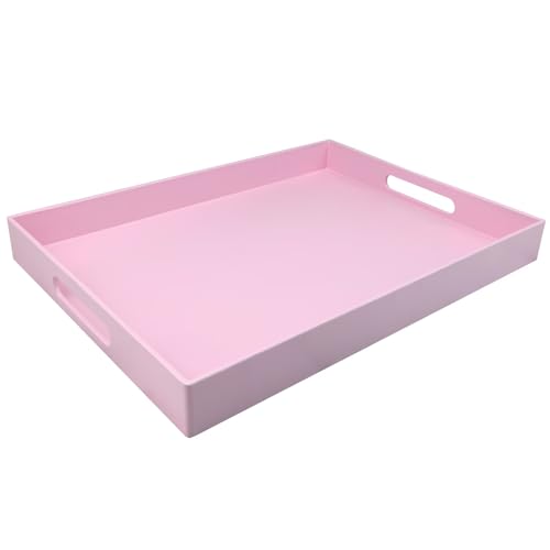 Pink Serving Tray for Coffee Table