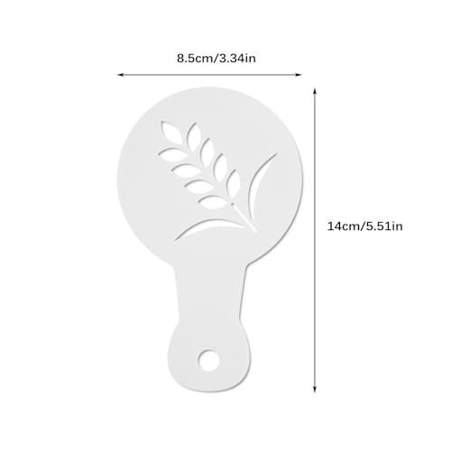 25Pcs Plastic Coffee Stencils