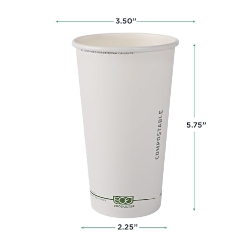 GreenStripe Disposable Paper Hot Cups (50 Count)