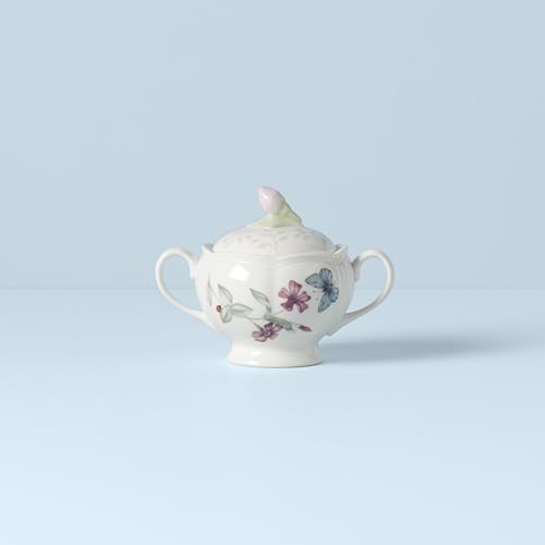 Butterfly Meadow Porcelain Sugar Bowl with Lid