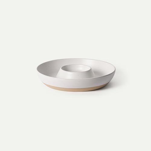 Ceramic Chips and Dip Serving Tray