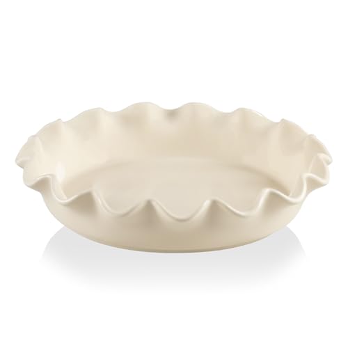 Sweejar Ceramic 11.5 Inches Pie Pan for Baking