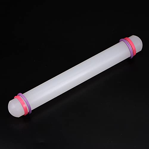 Fondant Rolling Pin 9 Inch x 0.98 Inch Adjustable Guide Rings Non