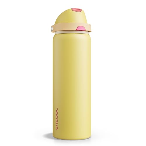 Insulated Water Bottle with Straw