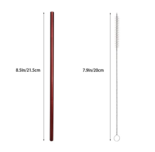 10 Pcs Stainless Steel Straws