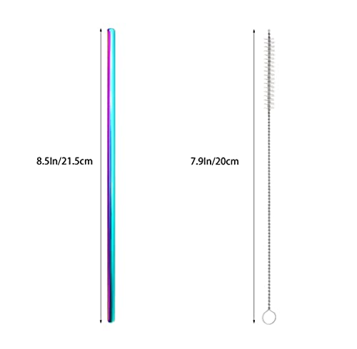 10 Pcs Stainless Steel Straws