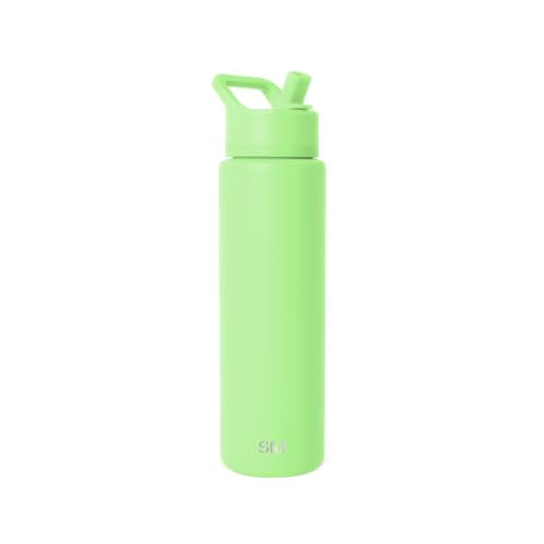 Insulated Water Bottle with Straw