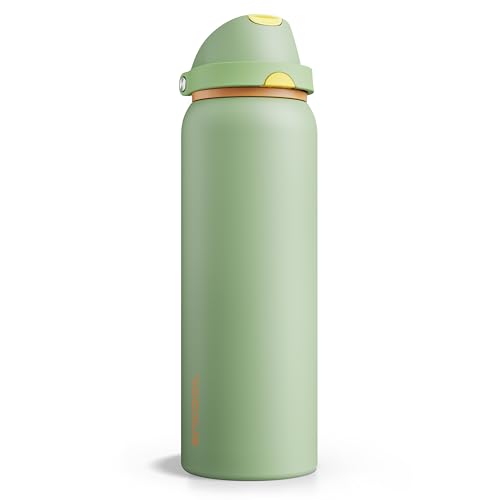 Insulated Water Bottle with Straw