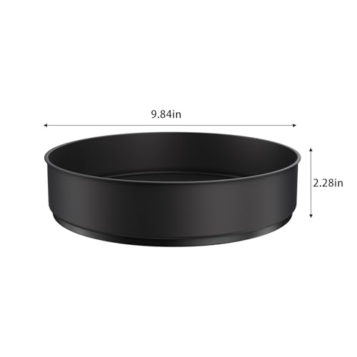 Lazy Susan Stainless Steel Black Spice Rack Turntable for Pantry Cabinet