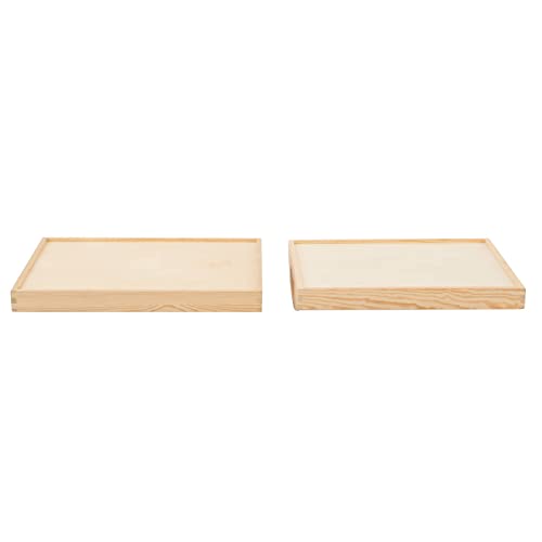 13" Wooden Tray (6 Count)