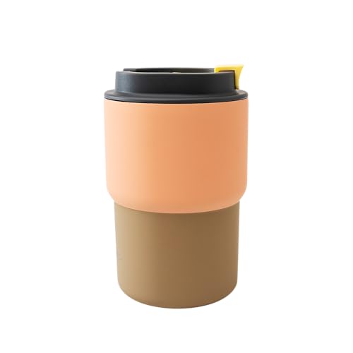 Ultimate Stainless Steel Ceramic Inner Coating Coffee Mug with Double Walled Copper Lining Insulation (12 Count)
