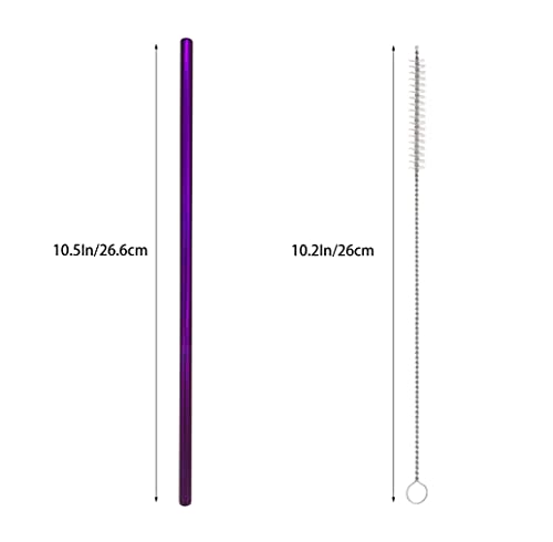 10 Pcs Stainless Steel Straws