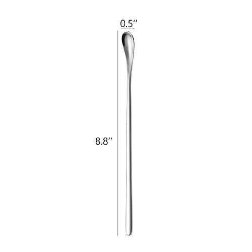 Stainless Steel Coffee Stirring Spoon Beverage Cocktail Stirrers Stir Cocktail Drink Mixing Swizzle Stick (4 Count)