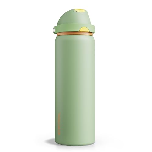 Insulated Water Bottle with Straw