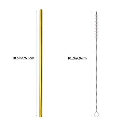 10 Pcs Stainless Steel Straws