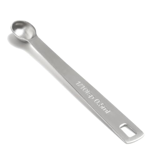 1PCS 1/10tsp(0.5ml) Mini Measuring Spoon, Small Teaspoon for Tiny Amounts
