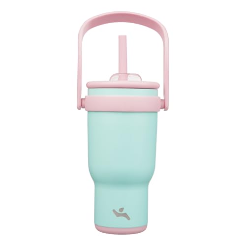 30 oz Tumbler with Handle and Straw