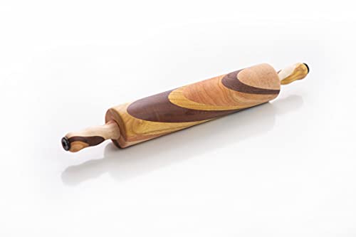 Amish Handmade Multi Wood Rolling Pin