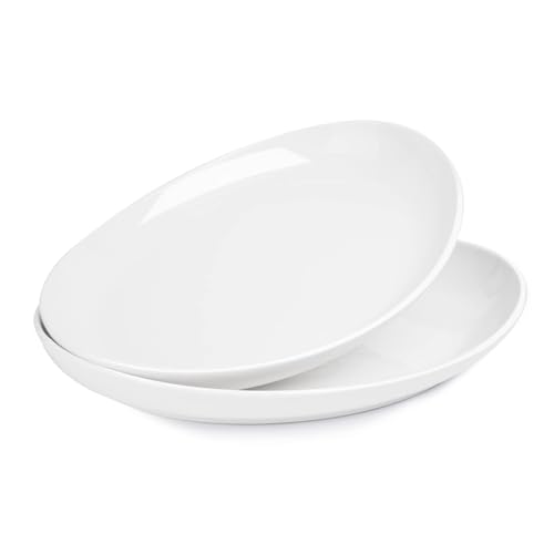 2 Pack Porcelain Oval Serving Platters (2 Count)
